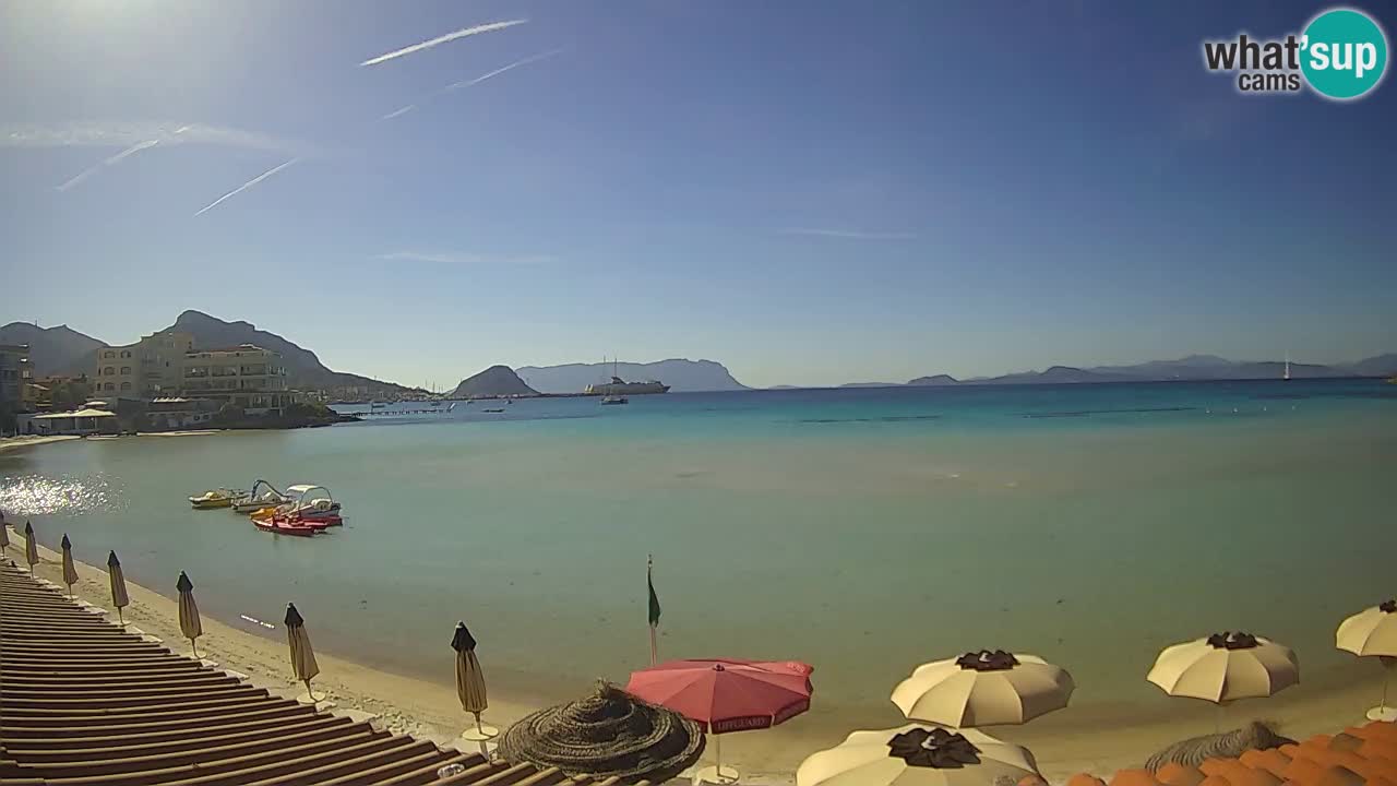Webcam Terza Spiaggia Golfo Aranci – Vue en direct de la plage