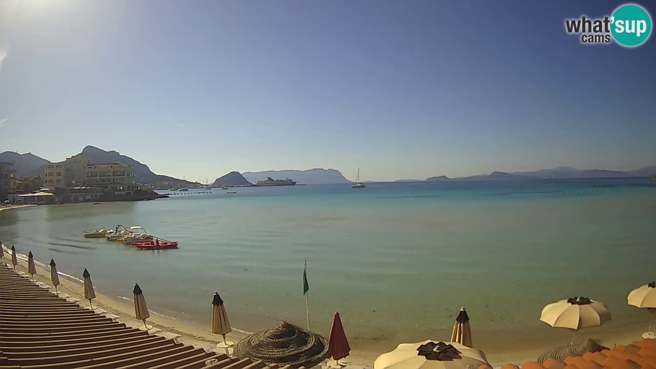 Webcam Terza Spiaggia Golfo Aranci – Vue en direct de la plage