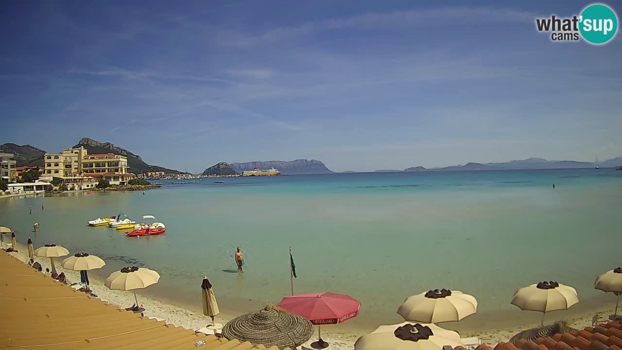Webcam Terza Spiaggia Golfo Aranci – Liveblick auf den Strand