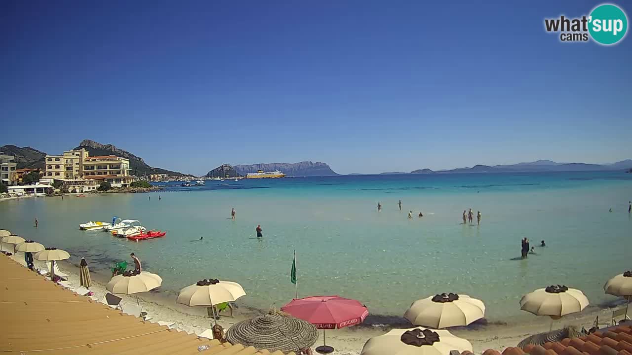 Webcam Terza Spiaggia Golfo Aranci – Vue en direct de la plage