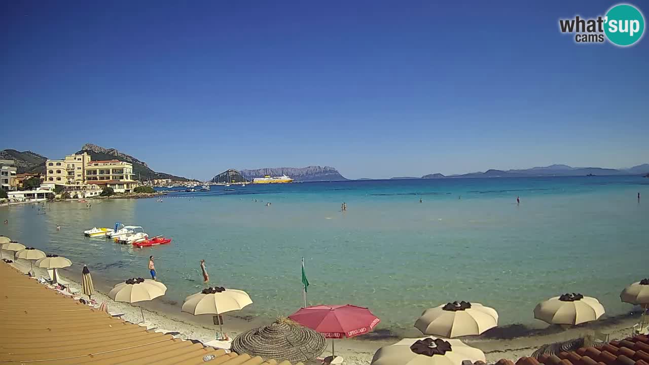 Webcam Terza Spiaggia Golfo Aranci – Vue en direct de la plage