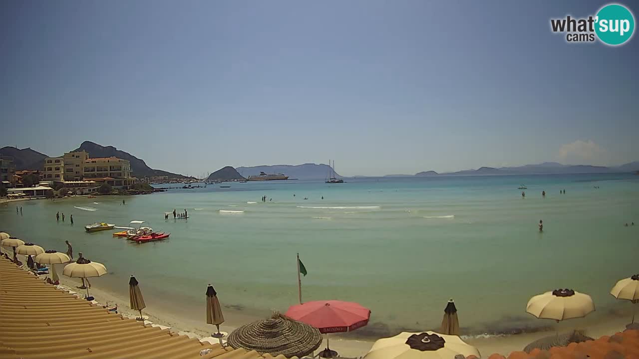 Webcam Terza Spiaggia Golfo Aranci – Vue en direct de la plage