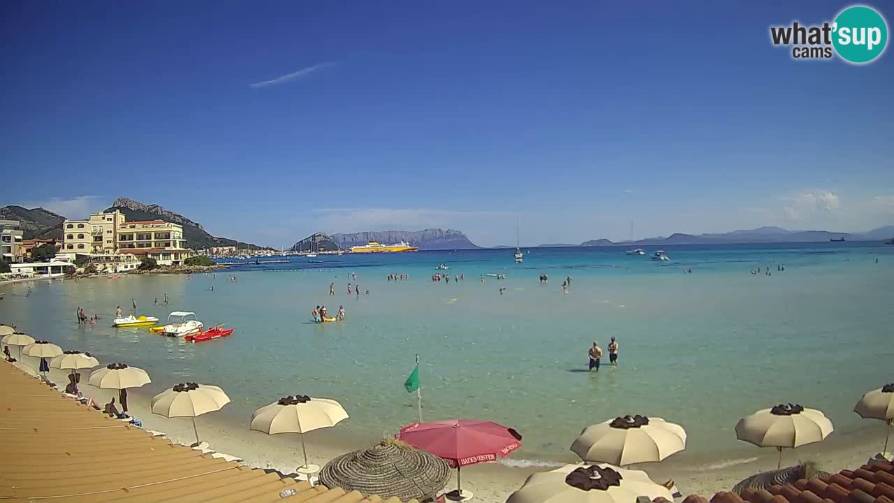 Webcam Terza Spiaggia Golfo Aranci – Vue en direct de la plage