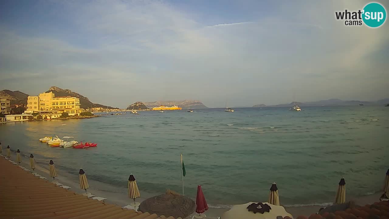 Webcam Terza Spiaggia Golfo Aranci – Liveblick auf den Strand
