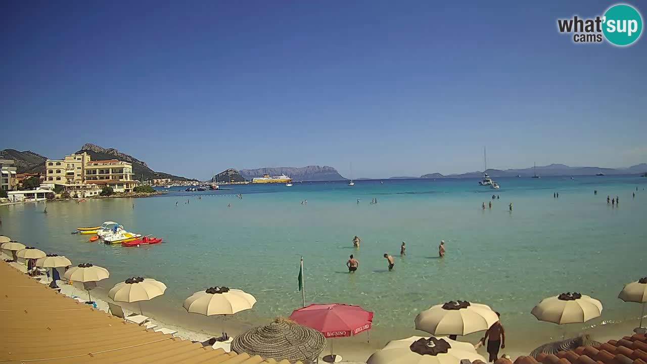 Webcam Terza Spiaggia Golfo Aranci – Vue en direct de la plage
