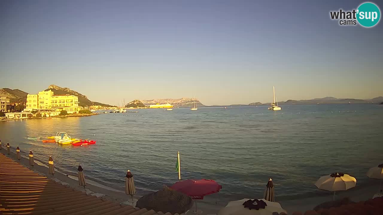Webcam Terza Spiaggia Golfo Aranci – Vue en direct de la plage