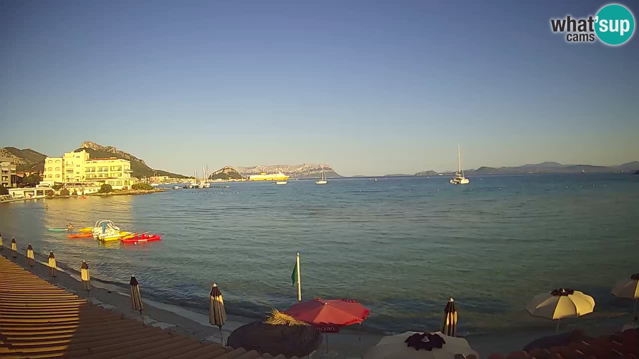 Webcam Terza Spiaggia Golfo Aranci – Vue en direct de la plage