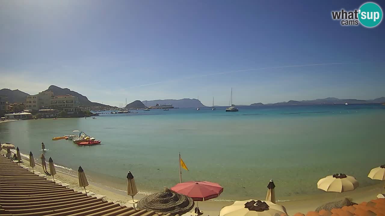 Webcam Terza Spiaggia Golfo Aranci – Vue en direct de la plage