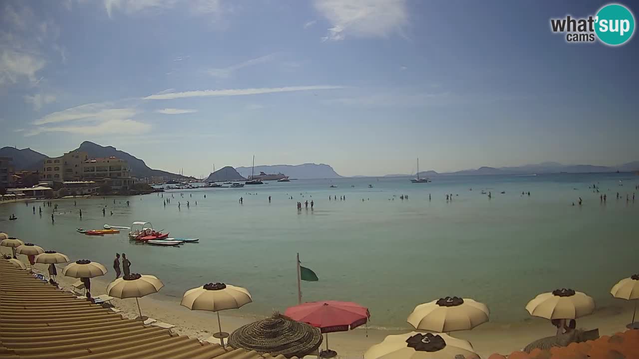 Webcam Terza Spiaggia Golfo Aranci – Liveblick auf den Strand