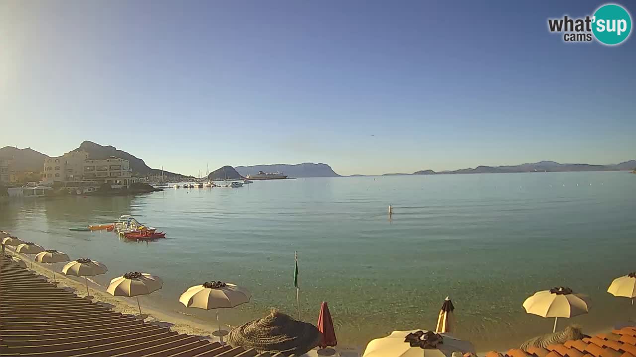 Webcam Terza Spiaggia Golfo Aranci – Liveblick auf den Strand