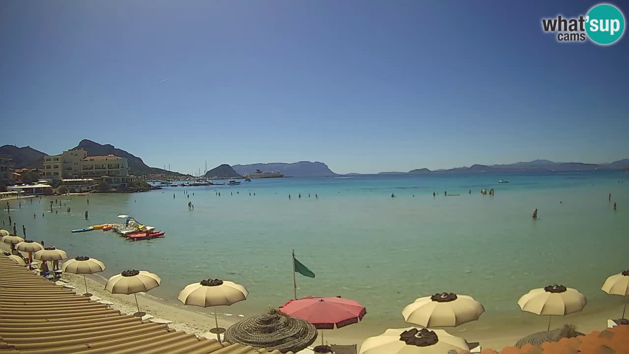 Webcam Terza Spiaggia Golfo Aranci – Vue en direct de la plage