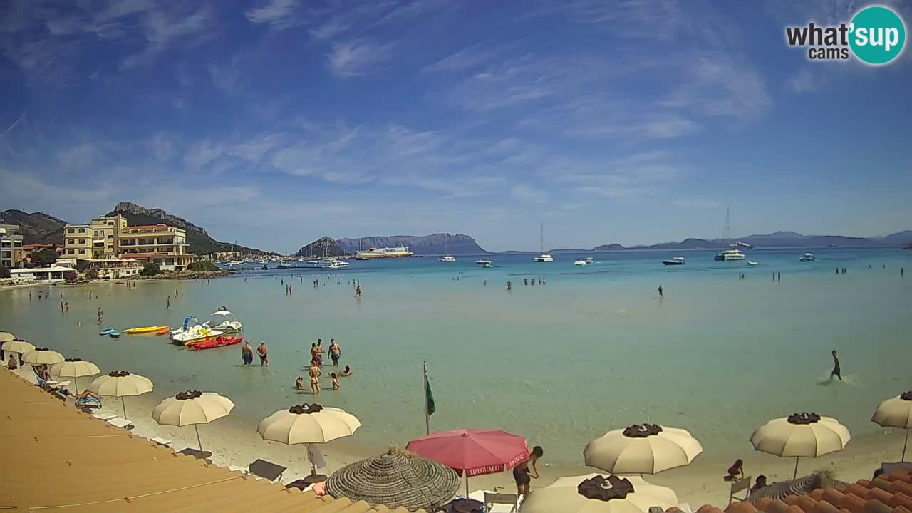 Webcam Terza Spiaggia Golfo Aranci – Vue en direct de la plage