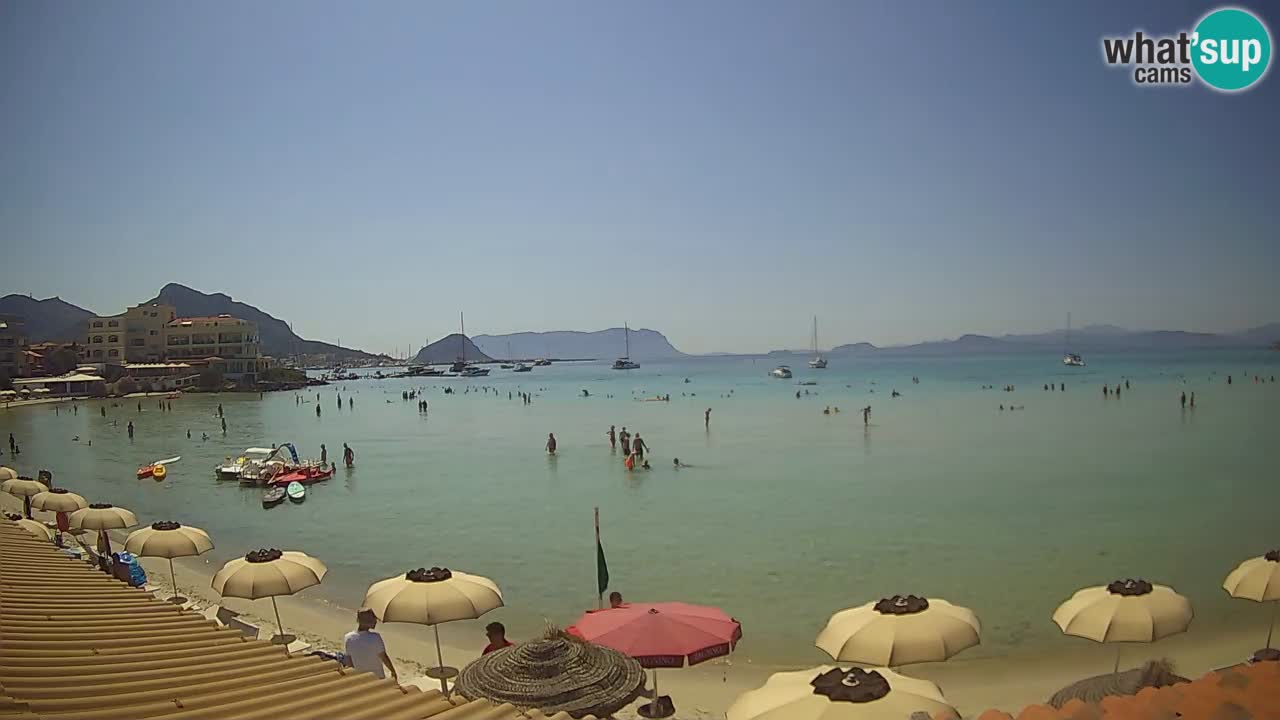 Webcam Terza Spiaggia Golfo Aranci – Vue en direct de la plage