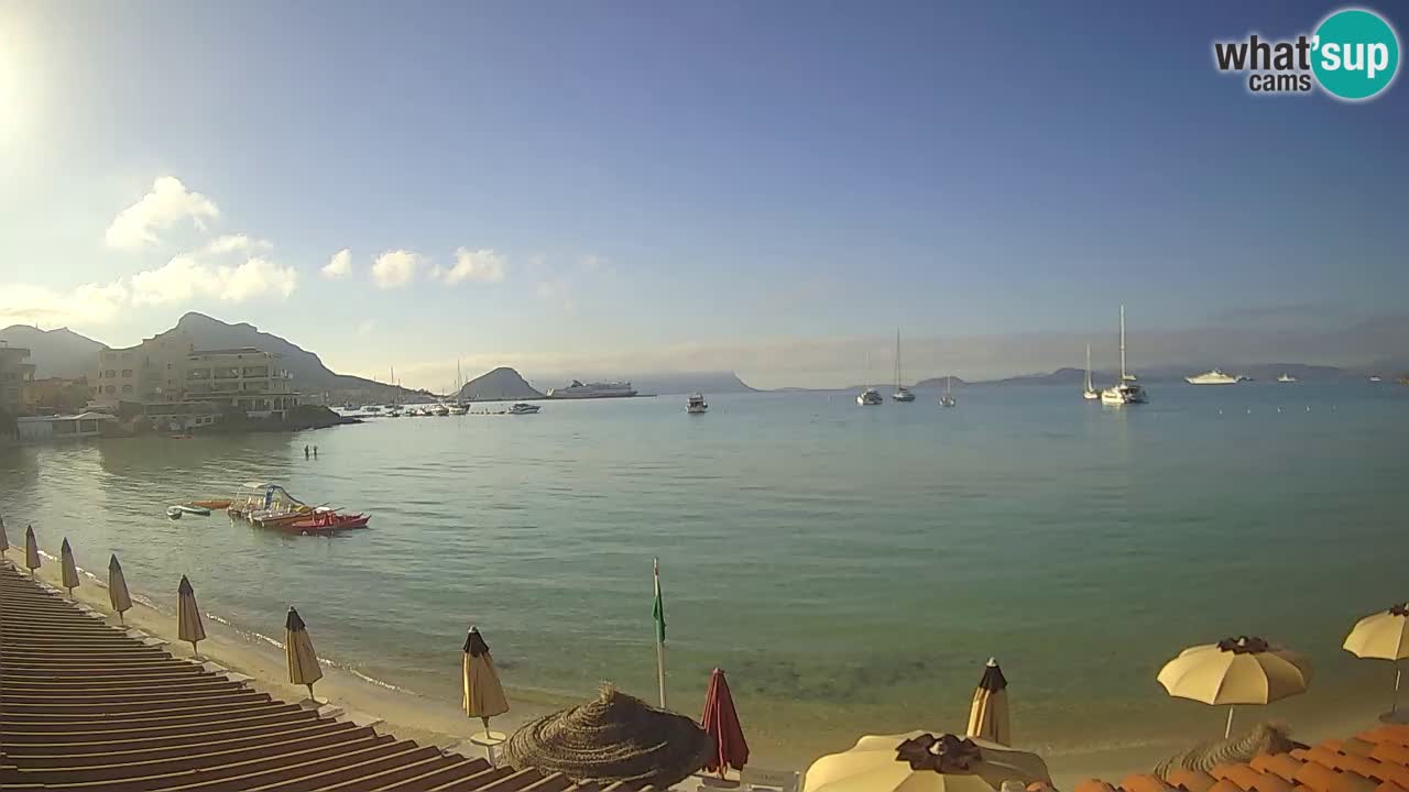 Webcam Terza Spiaggia Golfo Aranci – Liveblick auf den Strand