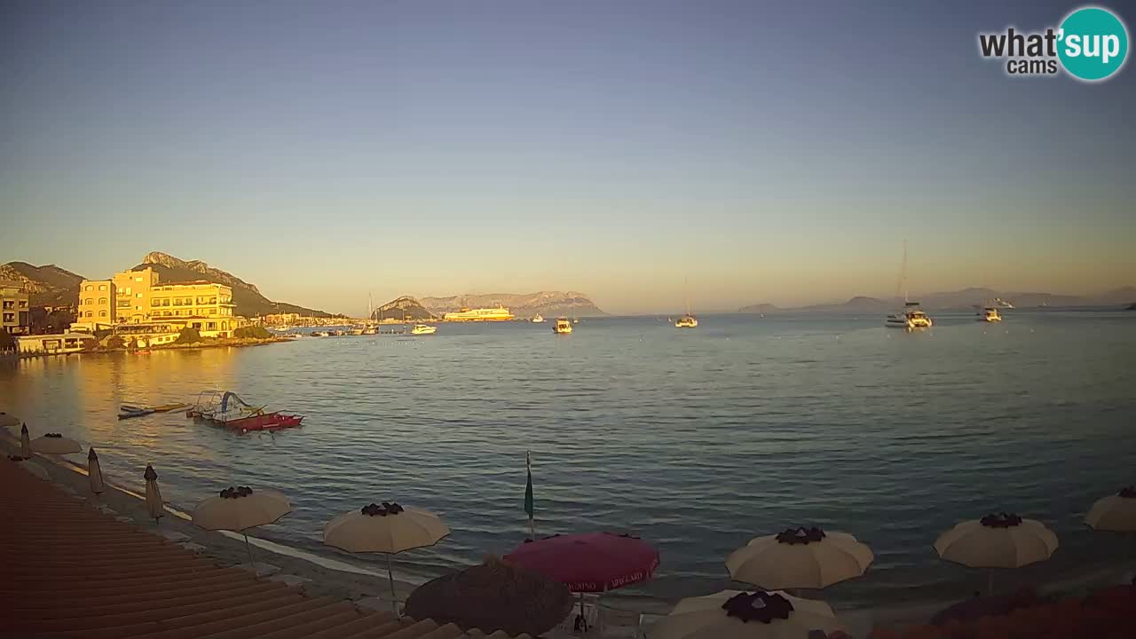 Webcam Terza Spiaggia Golfo Aranci – Vue en direct de la plage