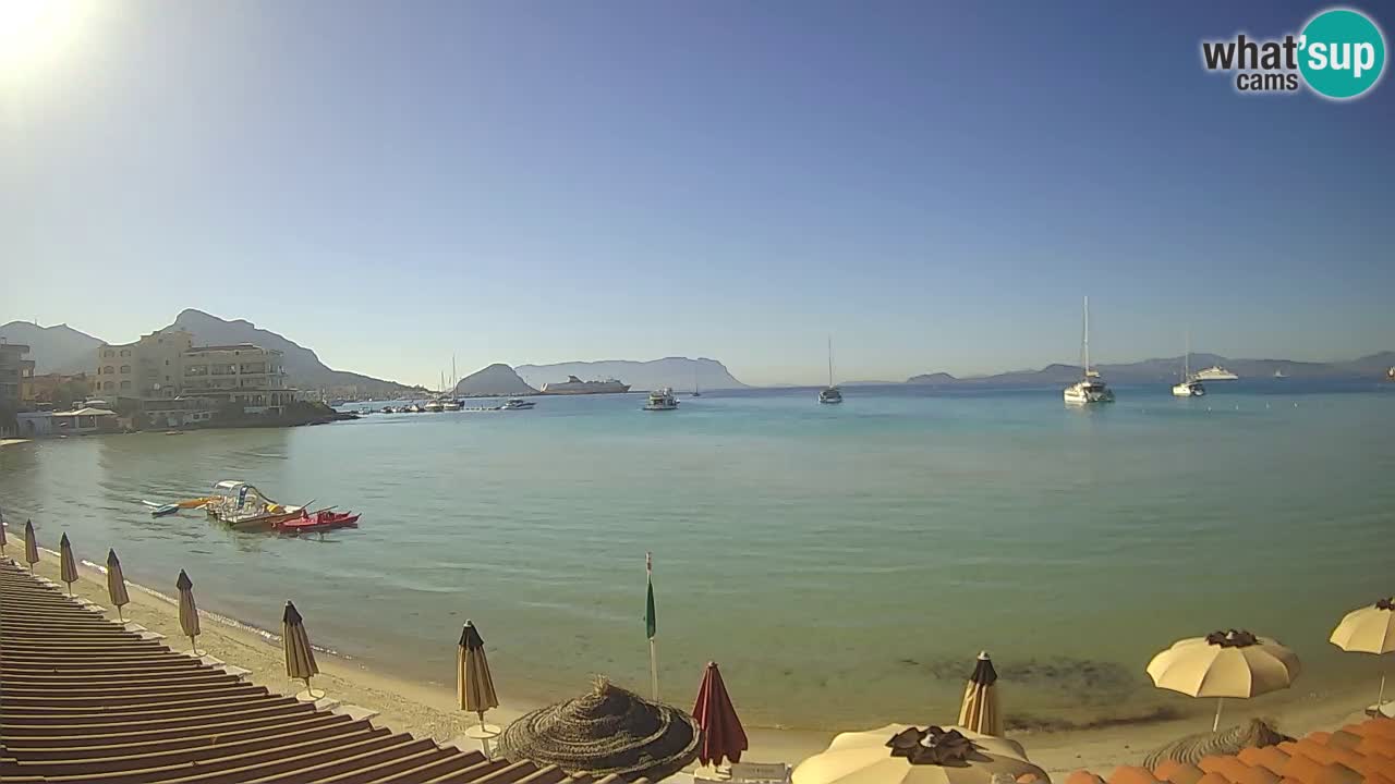 Webcam Terza Spiaggia Golfo Aranci – Vue en direct de la plage