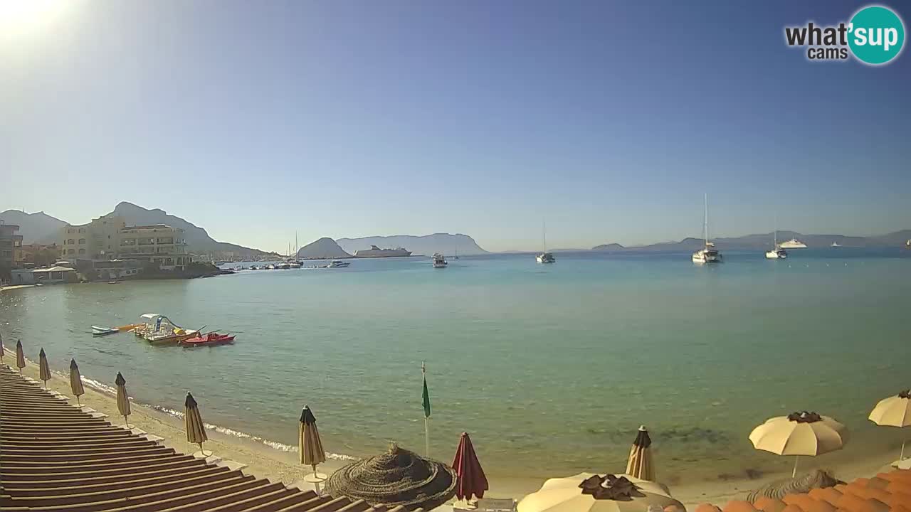 Webcam Terza Spiaggia Golfo Aranci – Vue en direct de la plage