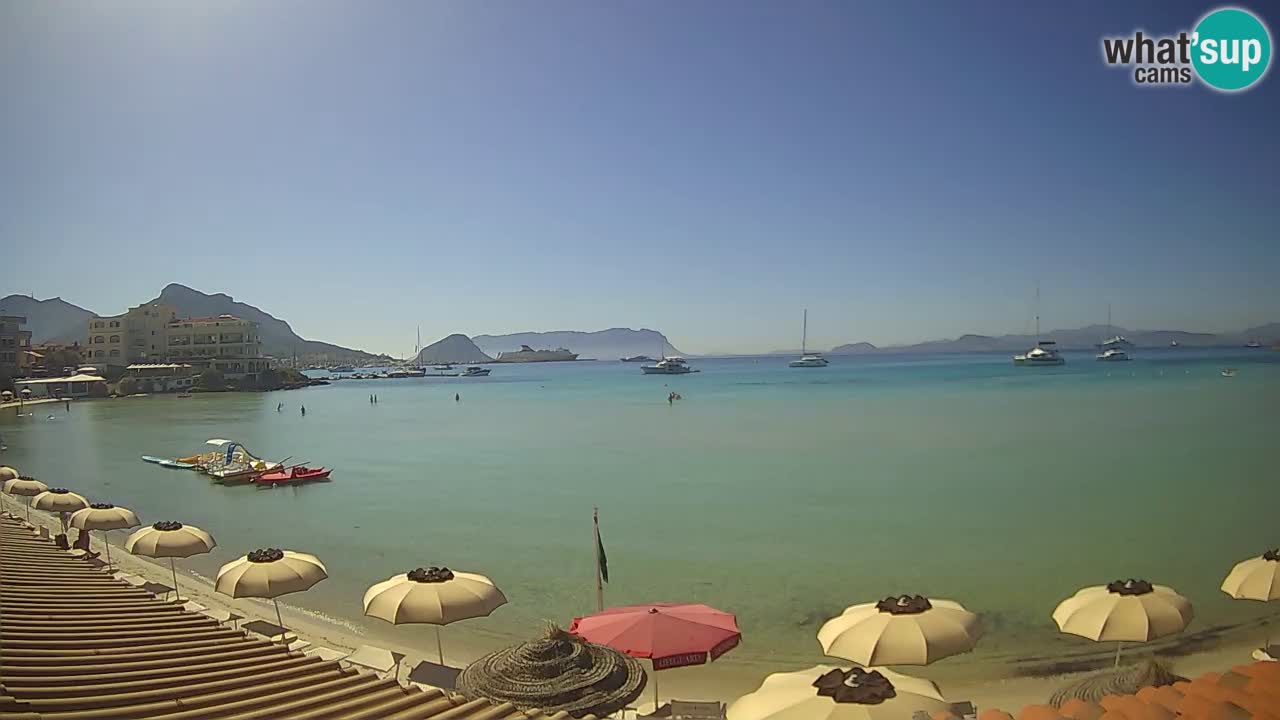 Webcam Terza Spiaggia Golfo Aranci – Vue en direct de la plage