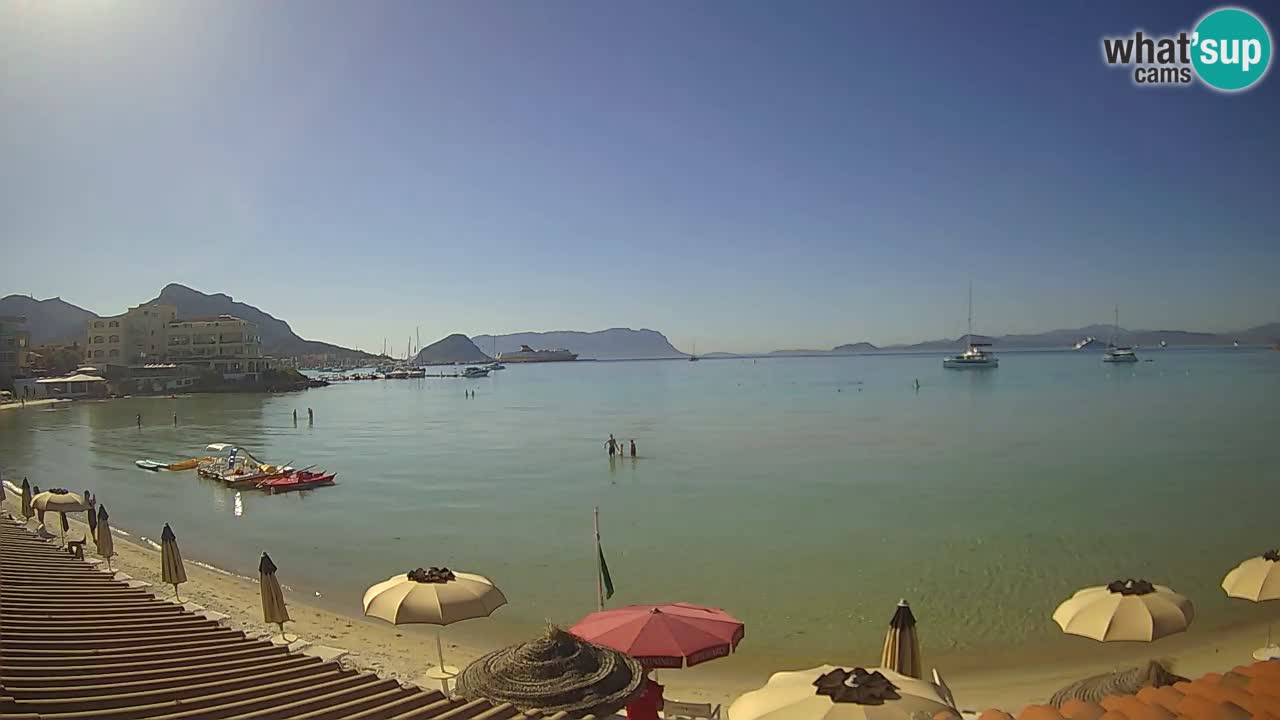 Webcam Terza Spiaggia Golfo Aranci – Vue en direct de la plage