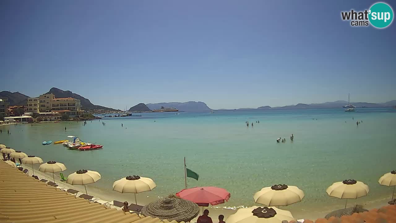 Webcam Terza Spiaggia Golfo Aranci – Vue en direct de la plage