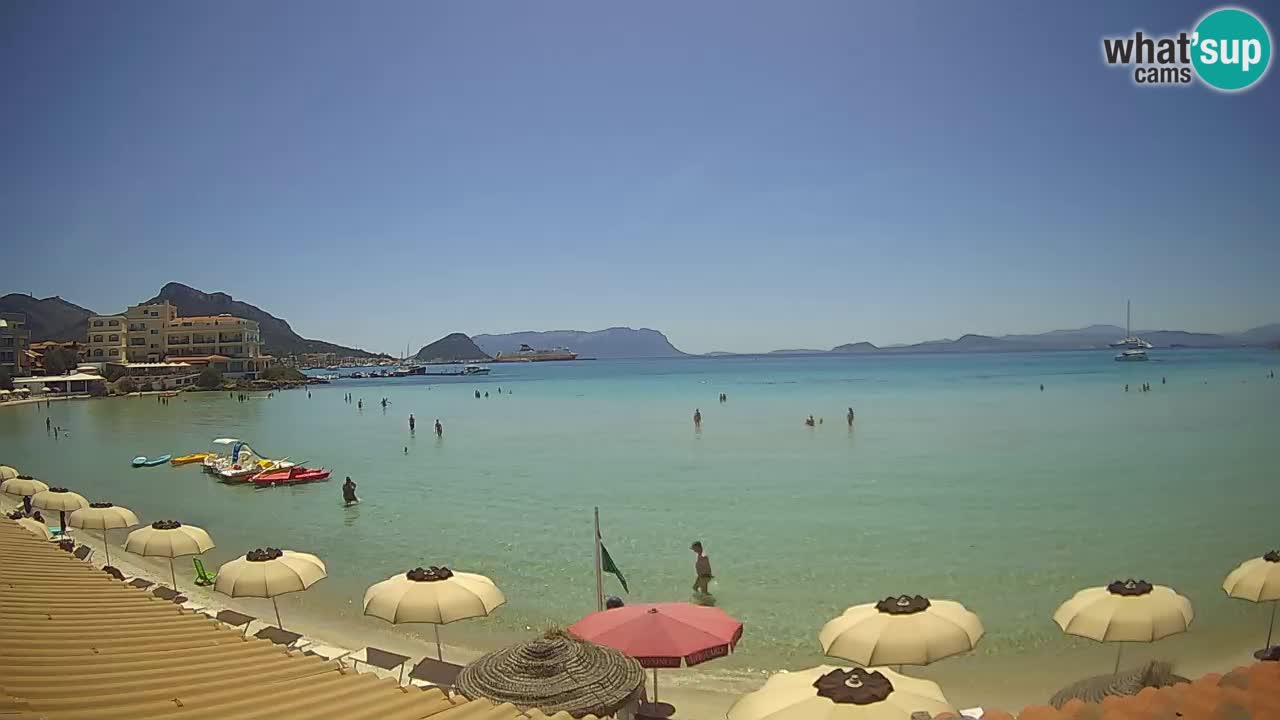 Webcam Terza Spiaggia Golfo Aranci – Vue en direct de la plage
