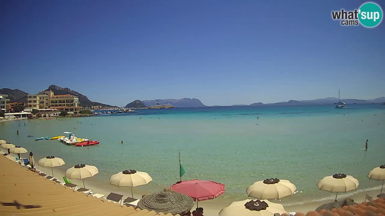 Webcam Terza Spiaggia Golfo Aranci – Vue en direct de la plage