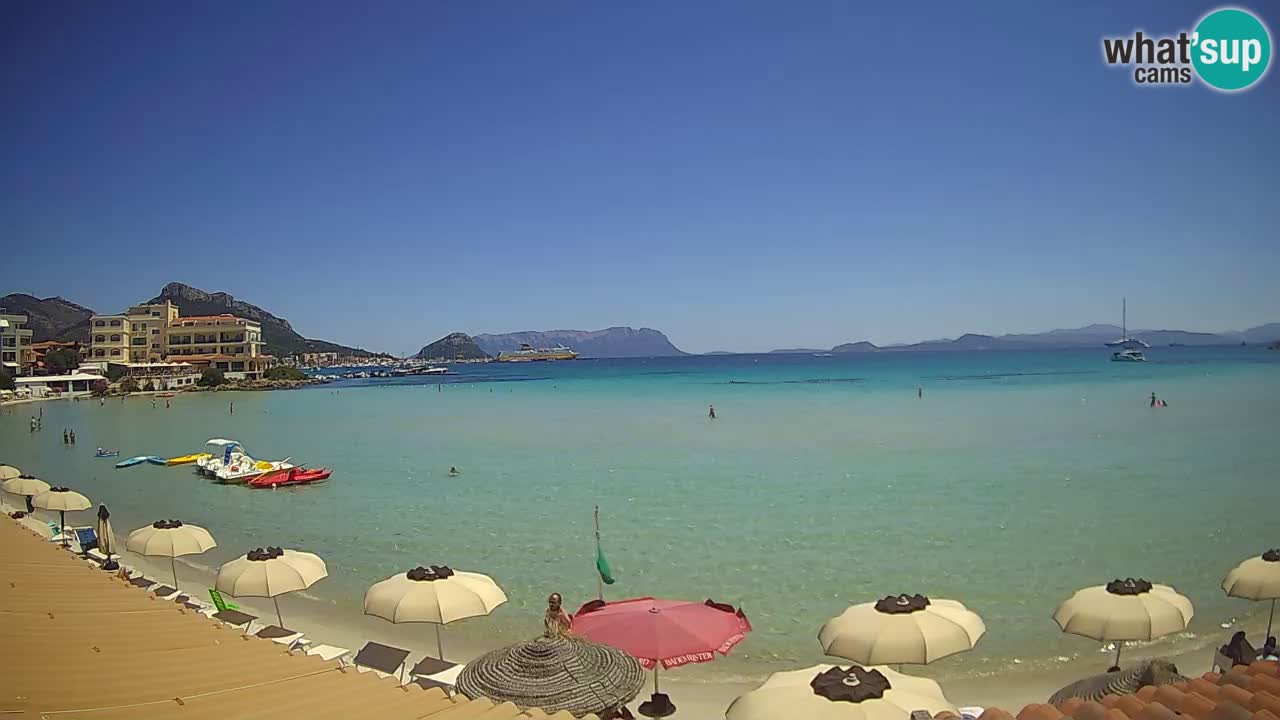 Webcam Terza Spiaggia Golfo Aranci – Liveblick auf den Strand