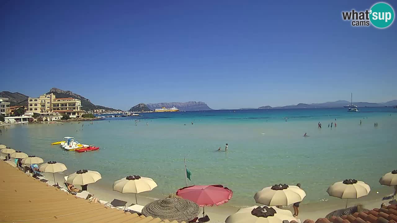 Webcam Terza Spiaggia Golfo Aranci – Vue en direct de la plage