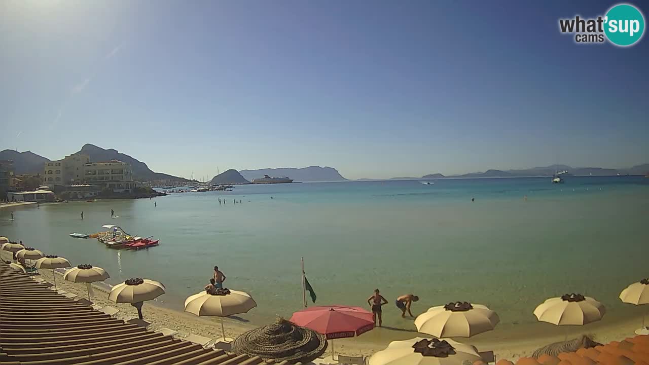 Webcam Terza Spiaggia Golfo Aranci – Vue en direct de la plage