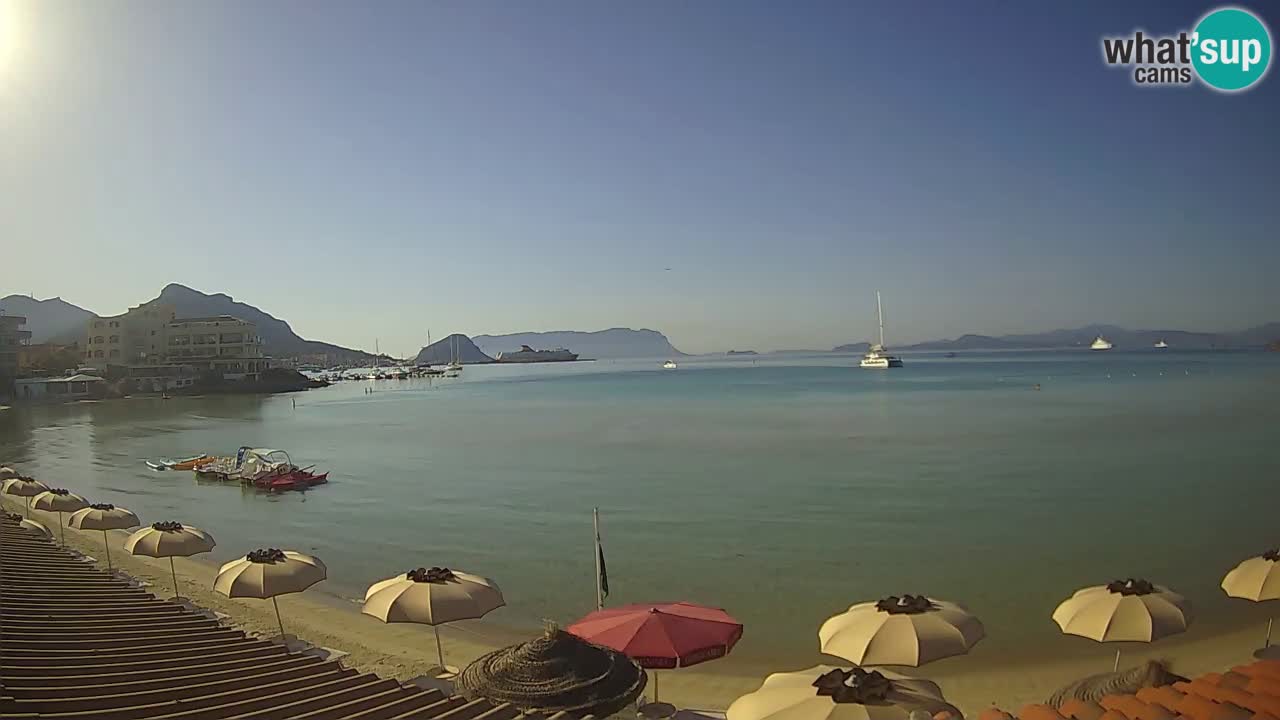 Webcam Terza Spiaggia Golfo Aranci – Vue en direct de la plage