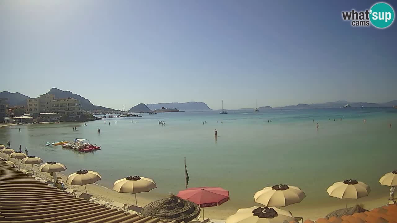 Webcam Terza Spiaggia Golfo Aranci – Vue en direct de la plage