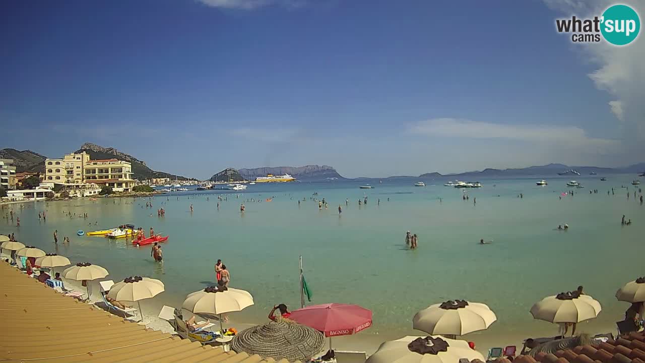 Webcam Terza Spiaggia Golfo Aranci – Vue en direct de la plage