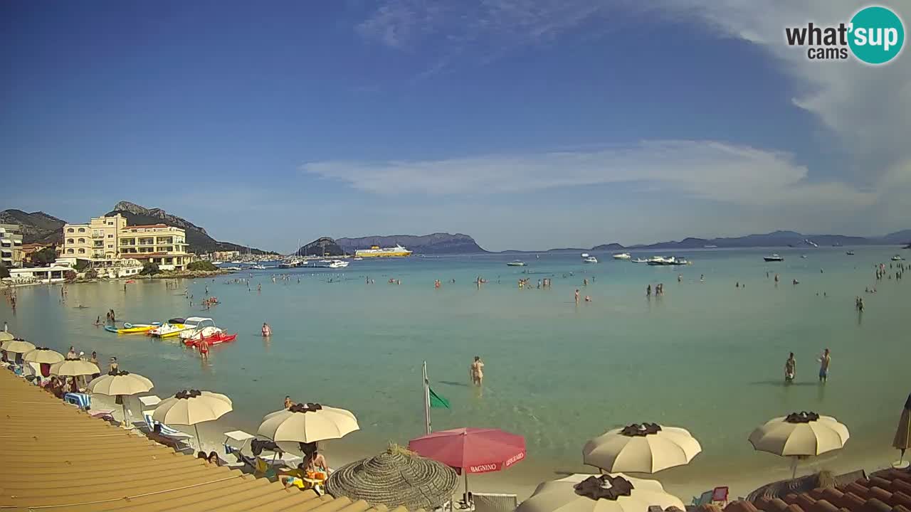 Webcam Terza Spiaggia Golfo Aranci – Liveblick auf den Strand