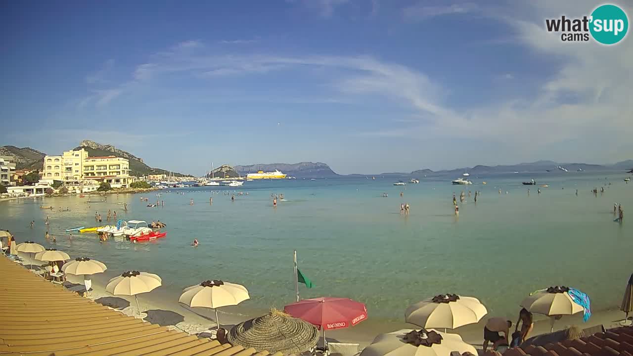 Webcam Terza Spiaggia Golfo Aranci – Vue en direct de la plage
