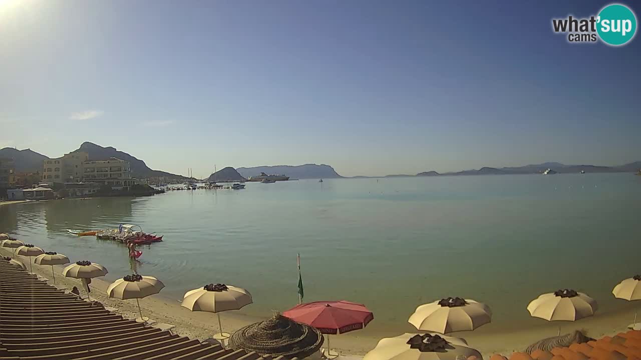 Webcam Terza Spiaggia Golfo Aranci – Liveblick auf den Strand