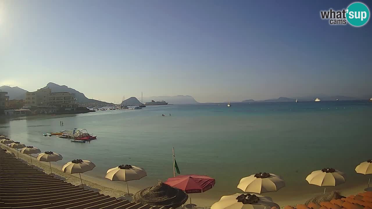 Webcam Terza Spiaggia Golfo Aranci – Vue en direct de la plage