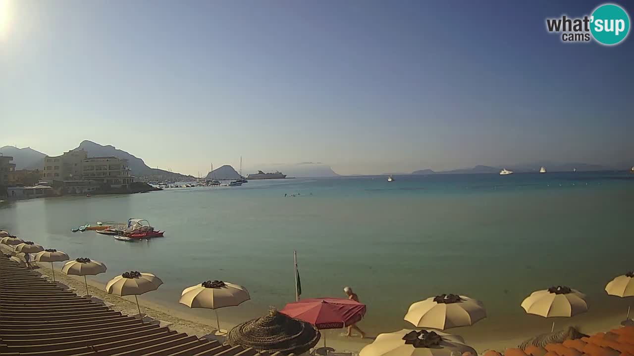 Webcam Terza Spiaggia Golfo Aranci – Liveblick auf den Strand