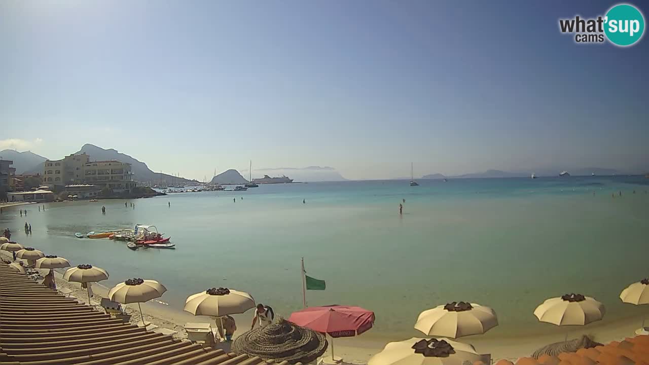 Webcam Terza Spiaggia Golfo Aranci – Vue en direct de la plage