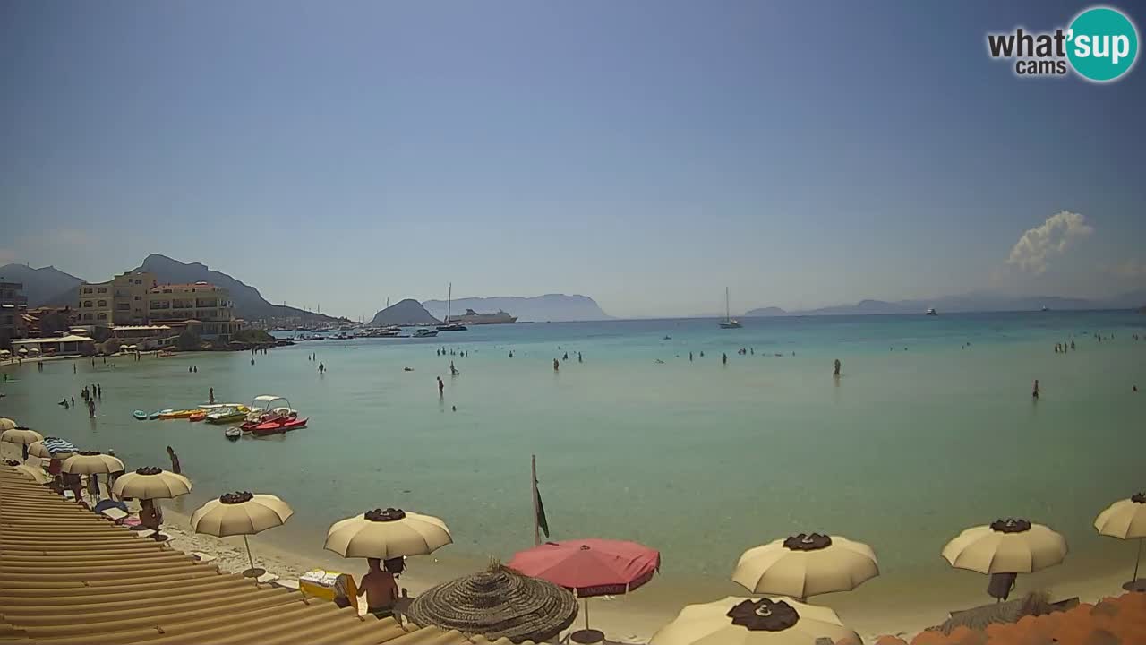 Webcam Terza Spiaggia Golfo Aranci – Vue en direct de la plage