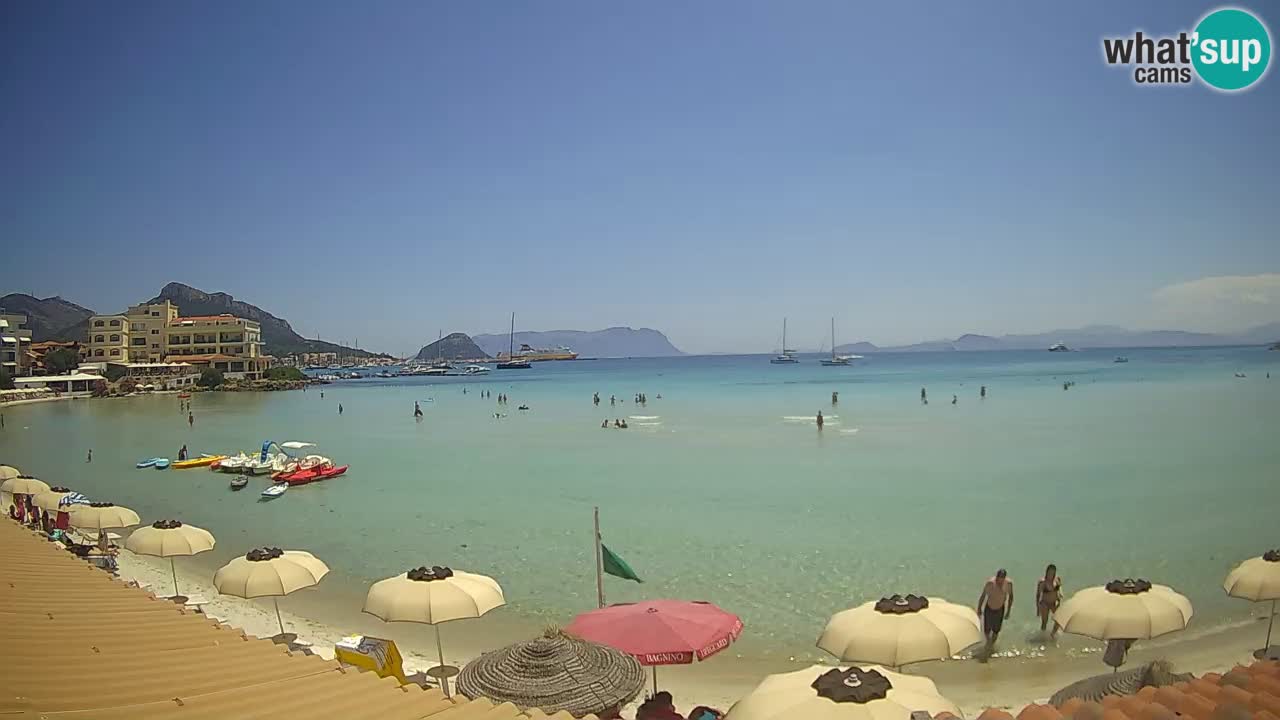 Webcam Terza Spiaggia Golfo Aranci – Vue en direct de la plage