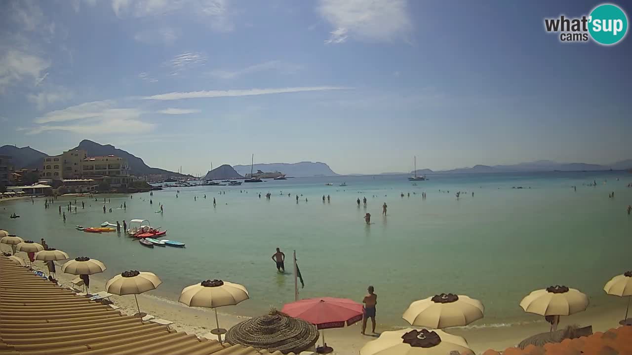 Webcam Terza Spiaggia Golfo Aranci – Vue en direct de la plage