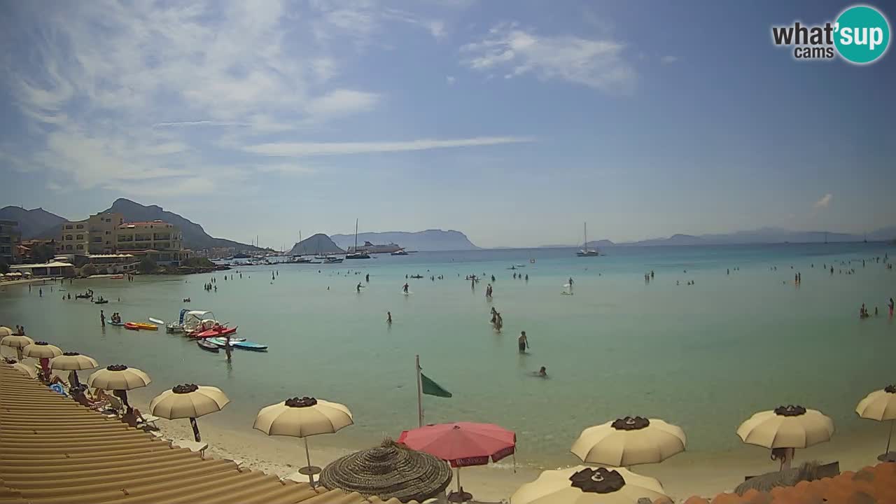 Webcam Terza Spiaggia Golfo Aranci – Vue en direct de la plage