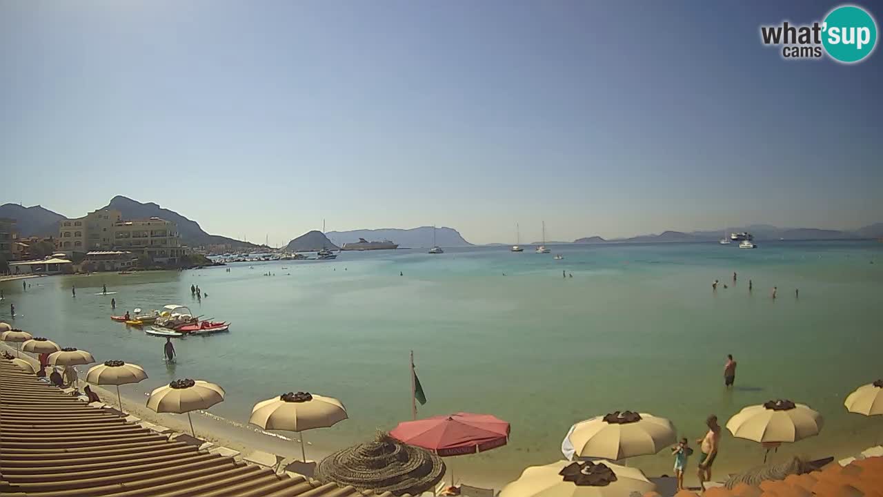 Webcam Terza Spiaggia Golfo Aranci – Vue en direct de la plage