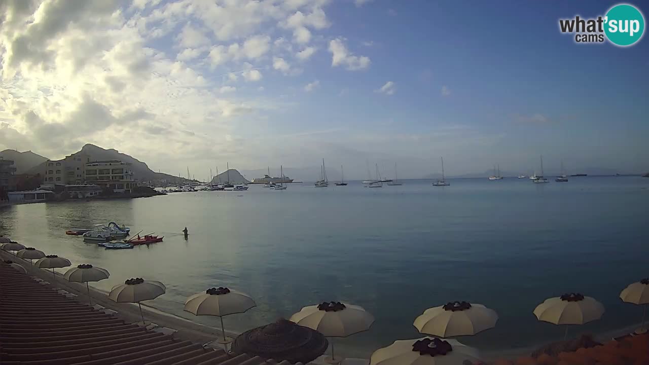 Webcam Terza Spiaggia Golfo Aranci – Vue en direct de la plage