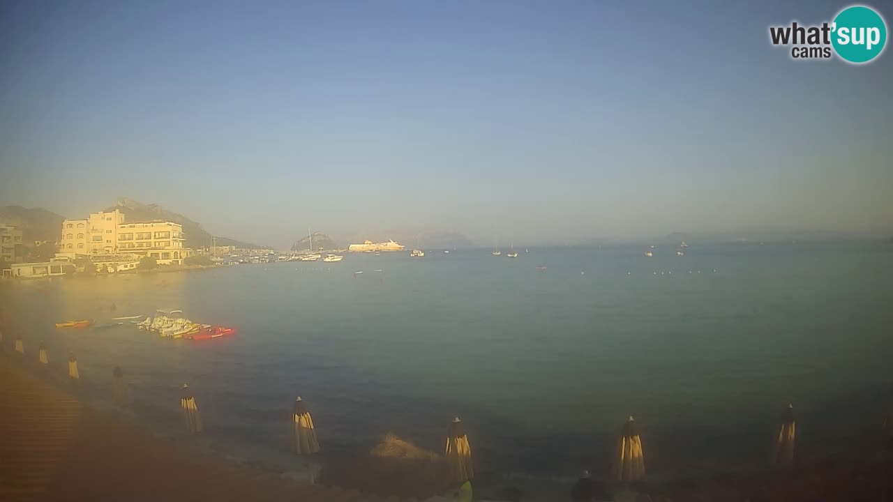 Webcam Terza Spiaggia Golfo Aranci – Vue en direct de la plage