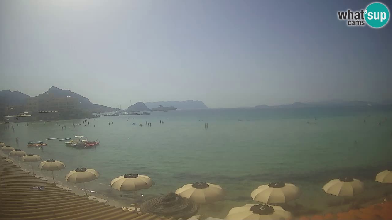 Webcam Terza Spiaggia Golfo Aranci – Vue en direct de la plage