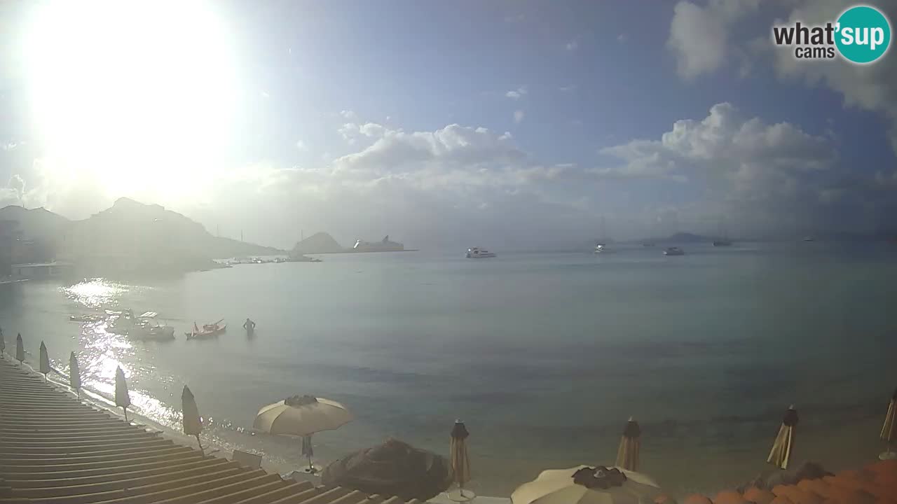 Webcam Terza Spiaggia Golfo Aranci – Liveblick auf den Strand