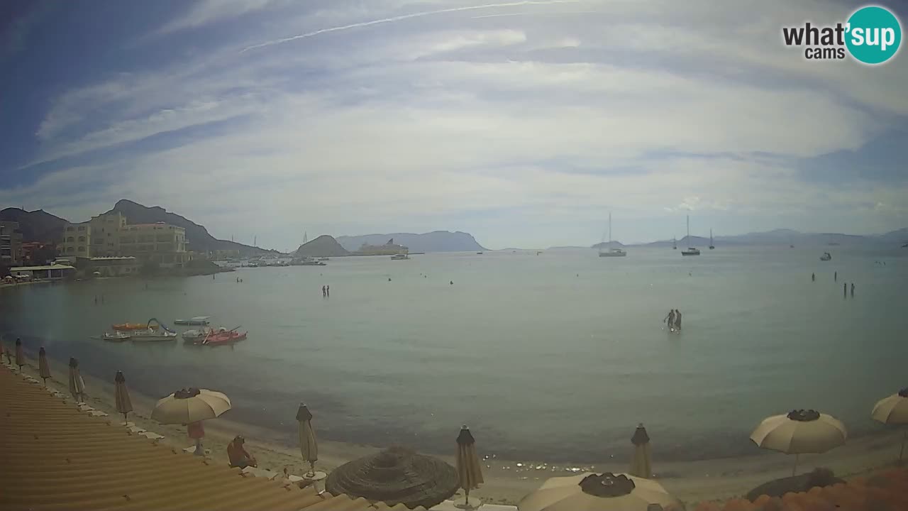 Webcam Terza Spiaggia Golfo Aranci – Vue en direct de la plage