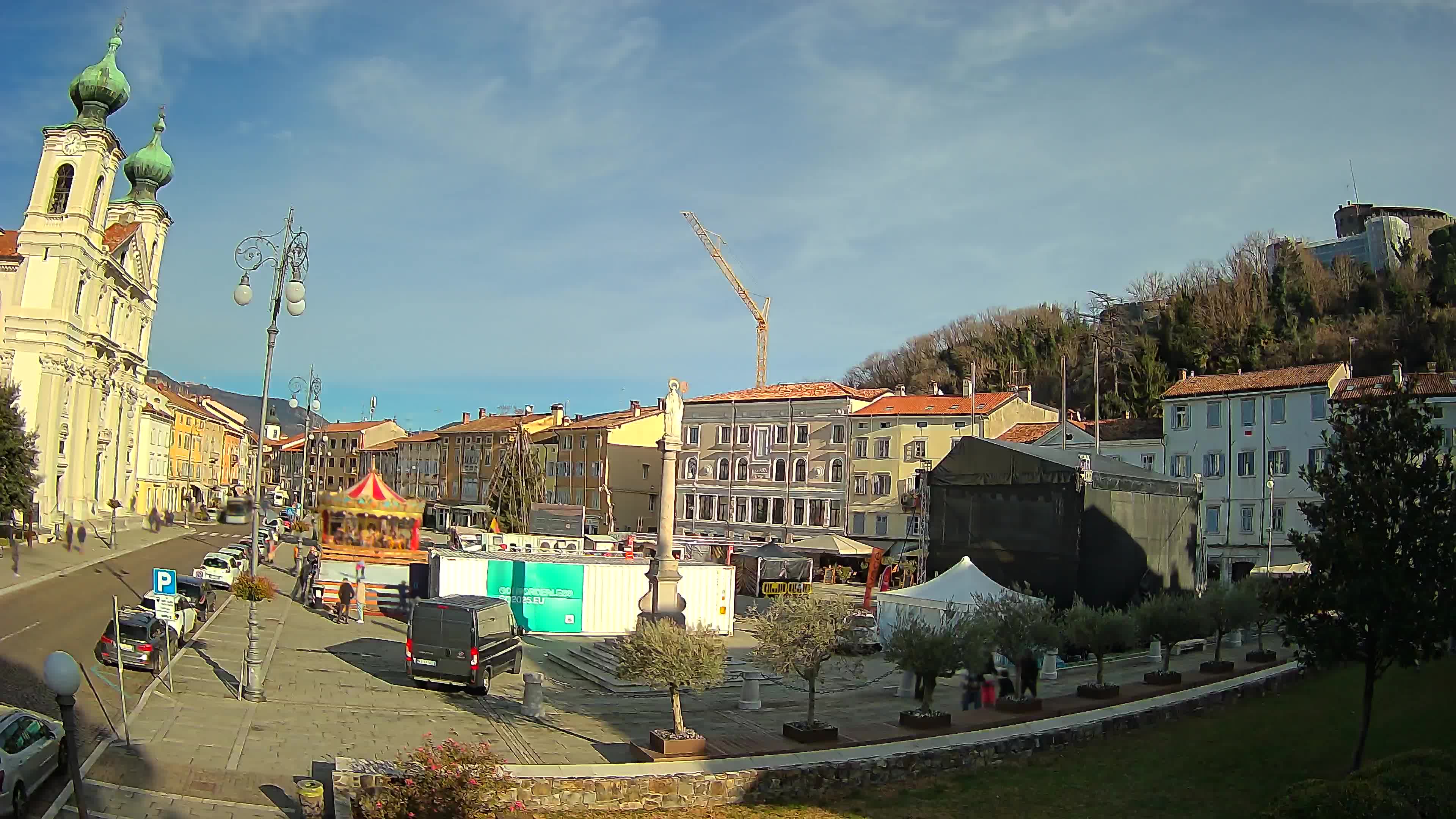 Webcam Gorizia Vittoria square – Cathedral of st. Ignazio