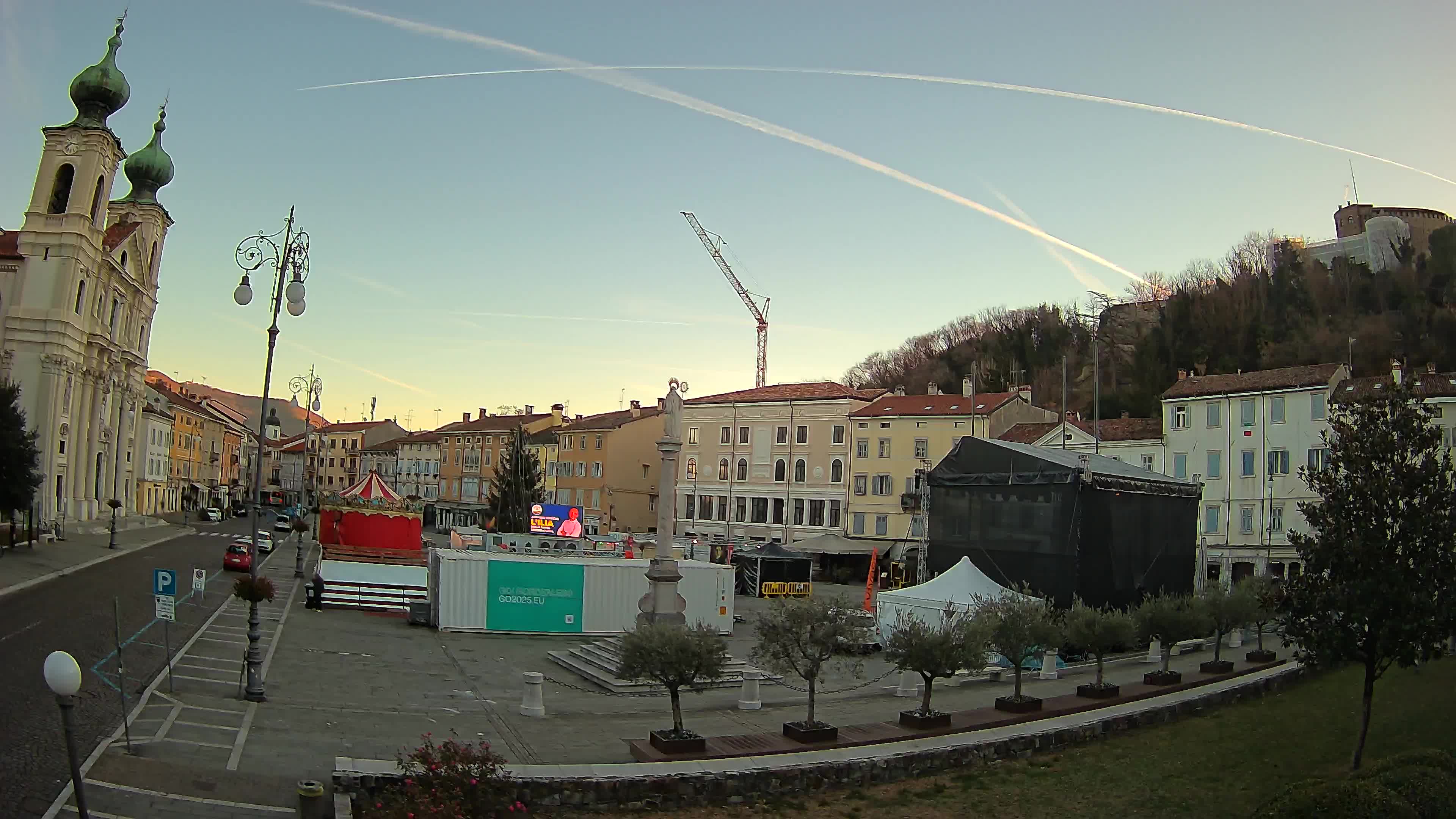 Webcam Gorizia Vittoria square – Cathedral of st. Ignazio